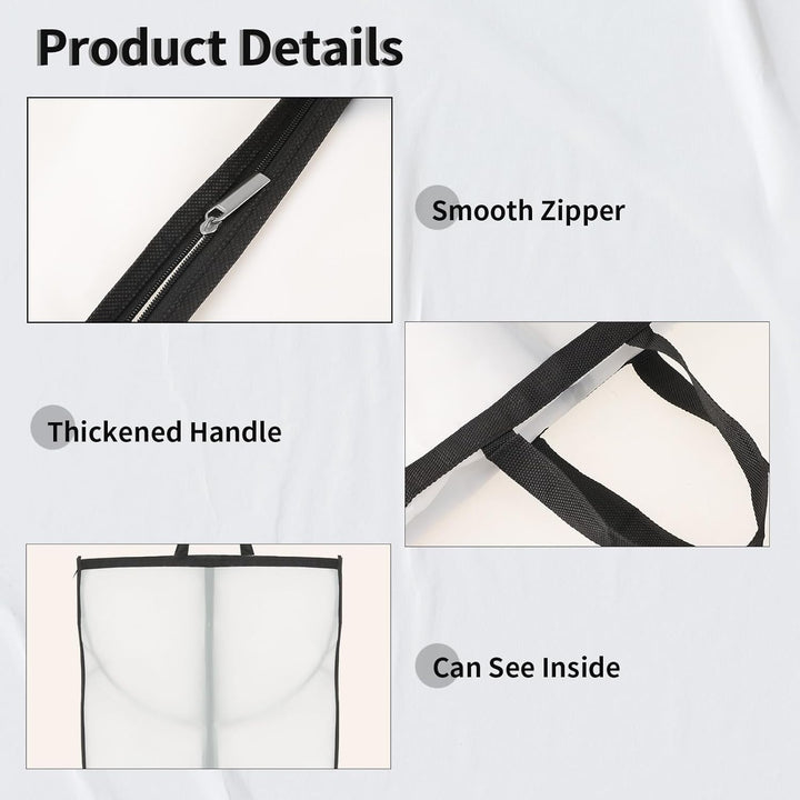 Extra long clothing storage bag, 70.87", protects dresses & formal wear. Essential for wardrobe care.