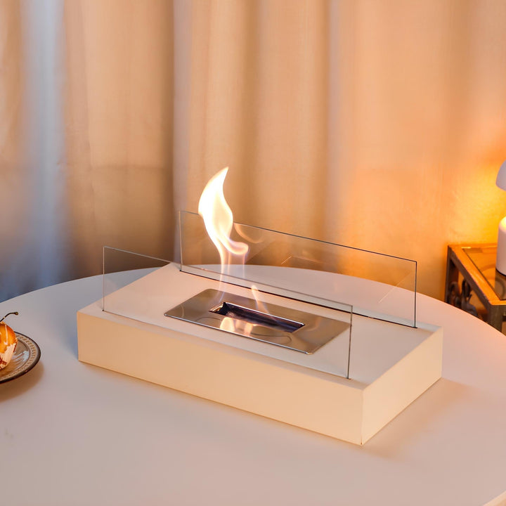 Sleek LumaFlame Bioethanol Fire, a smokeless tabletop fireplace for any setting