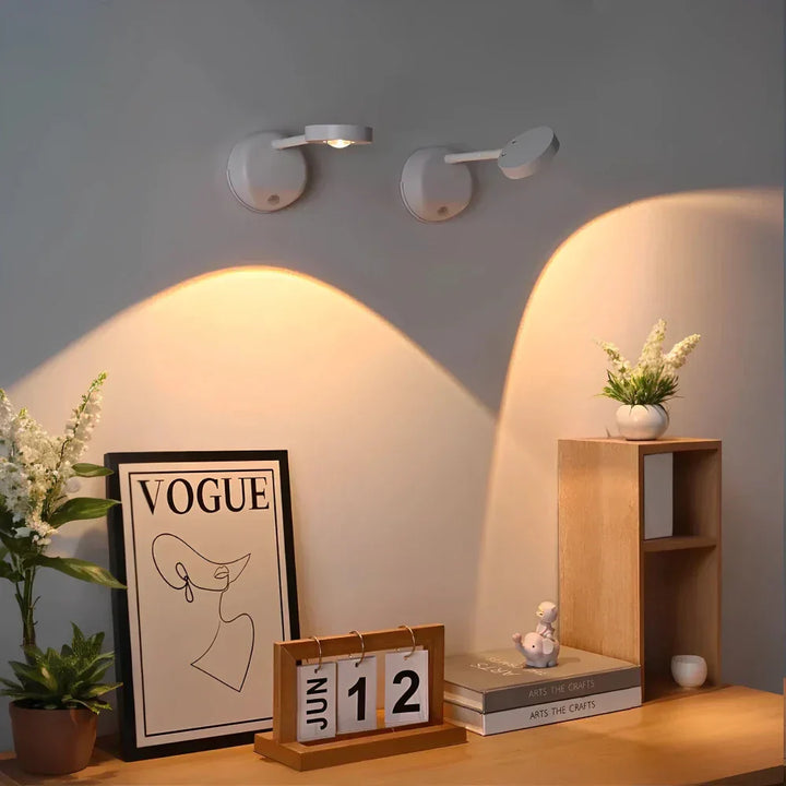 Wireless rechargeable spotlight, LumaFlex, offers smart, energy-efficient motion-sensing light.
