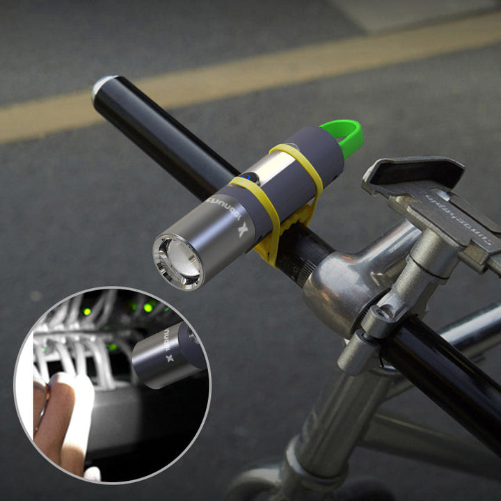 Tactical LumaZoom LED flashlight with powerful zoom, perfect for outdoor, camping, and security use.