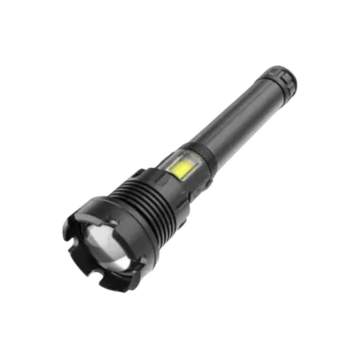 LumenTact tactical LED flashlight with powerful beam, ideal for outdoor adventures & emergencies.