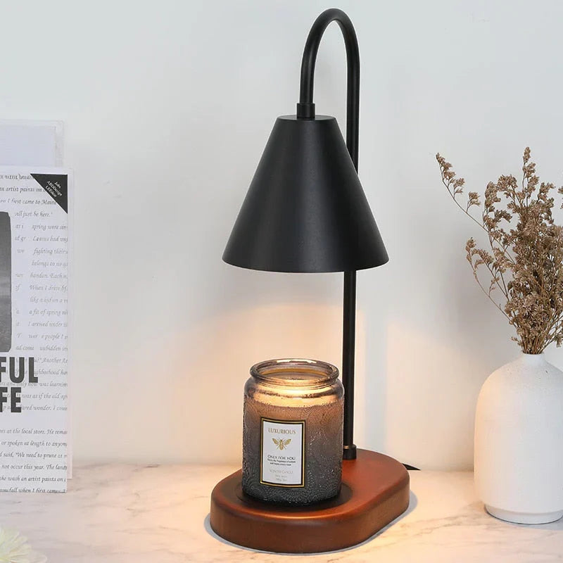 Decorative candle warmer lamp, creating a magical evening atmosphere. A flameless, safe, and stylish home decor gift.