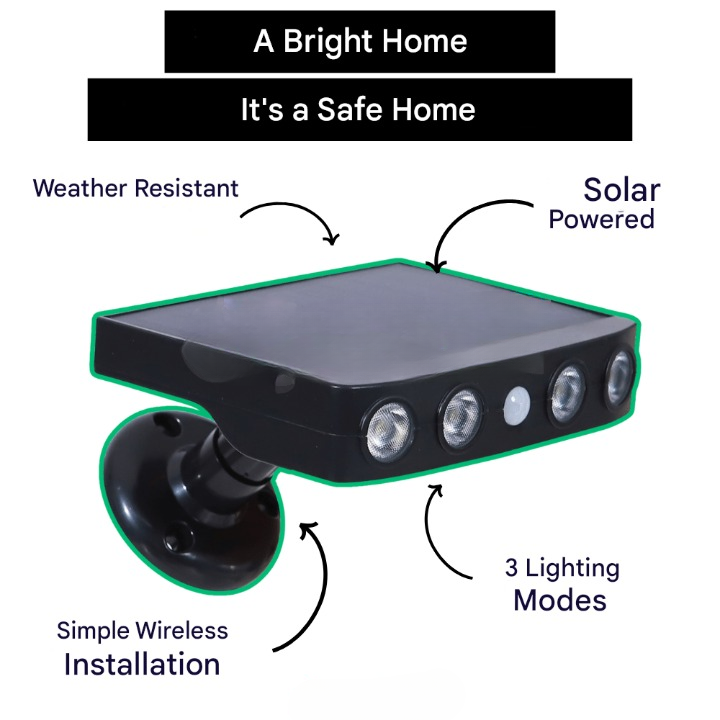 Lumina solar garden light, LED, motion sensor, providing reliable outdoor lighting