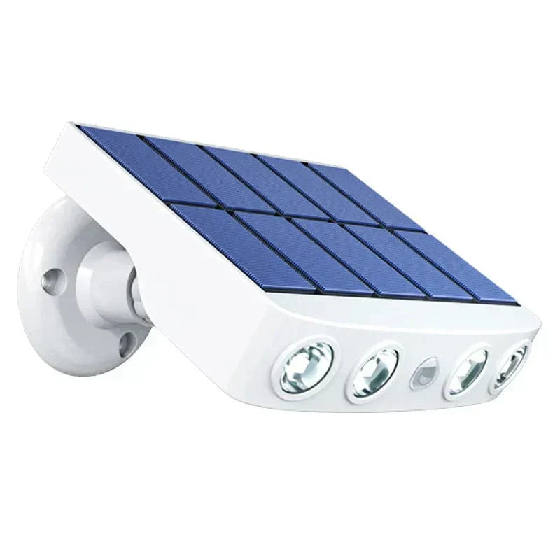 Efficient motion sensor solar LED light, Lumina, designed for outdoor areas
