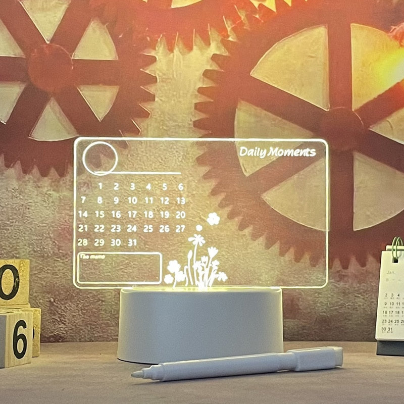 Gift idea: LumoNote creative LED message board with a glowing, customizable note display.