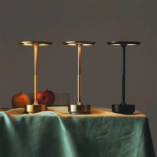 Elegant Luna Glow LED lamp with wireless design & touch control.