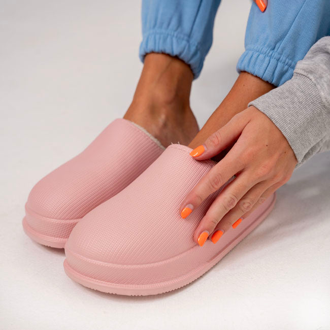 Cozy Luna ladies slip-on house shoes, soft and comfy for ultimate relaxation at home.
