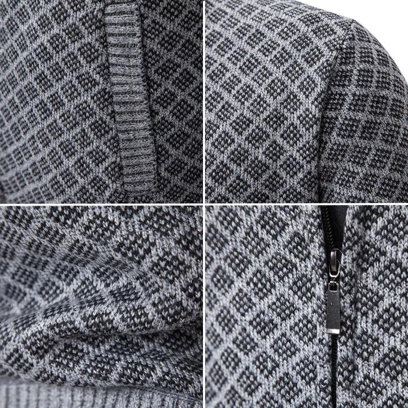 Stylish men's knitted sweater, providing elegant warmth and comfort for cold winter days. Oliver brand.