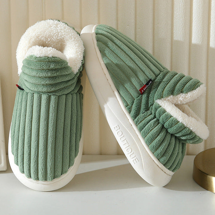 Luxurious women's winter slippers, Elise model, offering cozy comfort and warmth for home.