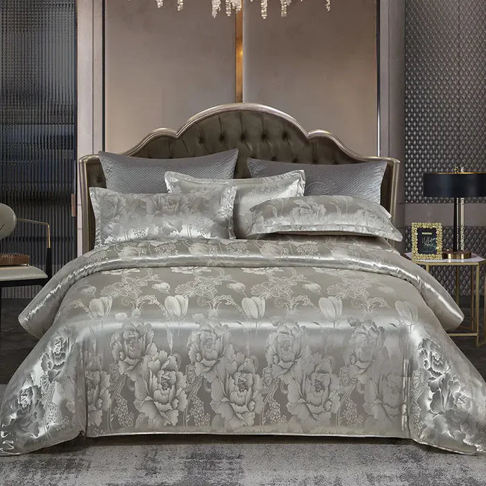 RoyalDream luxury satin duvet cover set, smooth and exquisite bedroom comfort.