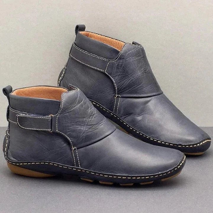 Elegant gray women's orthopaedic casual footwear. Enjoy supreme comfort and foot support for all-day wear.