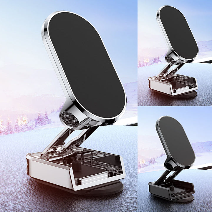 Magnetic car phone mount, MagMount Fold, compact & easy to install.