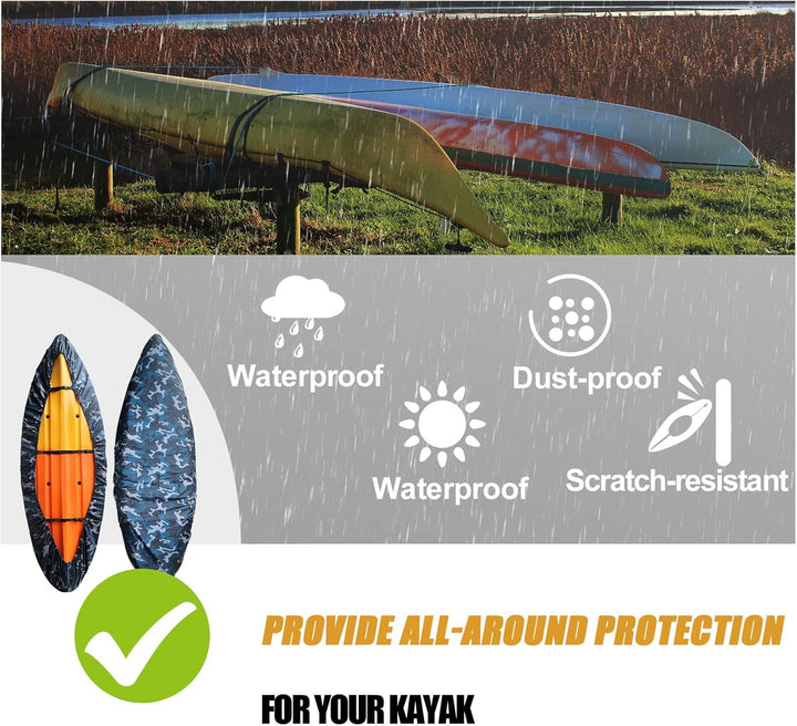 Kayak cover, waterproof & UV protected, Marivor, essential for outdoor storage