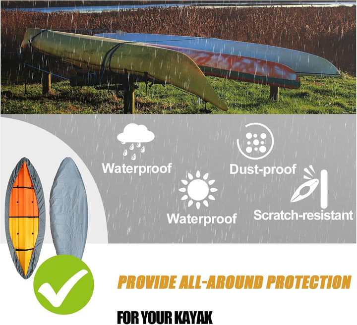 Marivor durable kayak cover, waterproof, UV-resistant, with buckles and adjustable straps