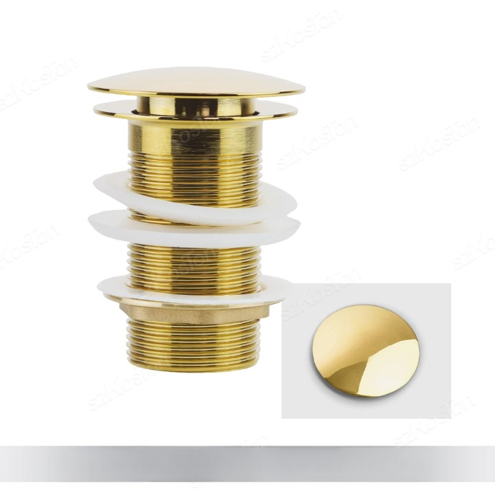 Stainless steel pop-up basin drain and overflow, durable and anti-corrosion