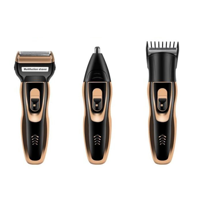 Precision men's electric facial & body hair trimmer. Rechargeable for cordless grooming.