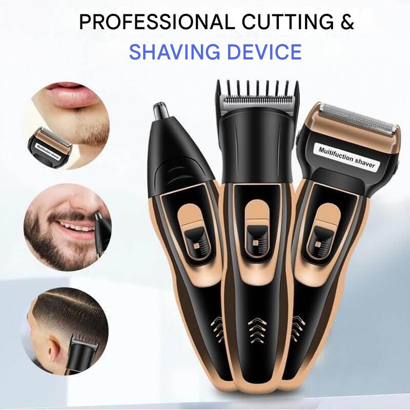 Men's electric beard shaver & body groomer. Precision trimming for all hair types.