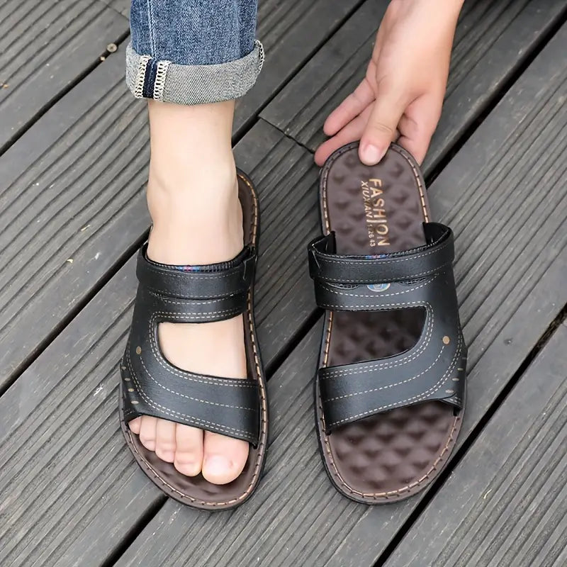Men's adjustable strap sandals for all-day comfort, ideal for summer, casual wear, beach, and travel.