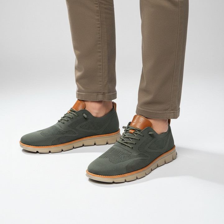 Stylish Adrian men's comfort shoes, vegan leather upper, perfect for business casual and daily fashion.