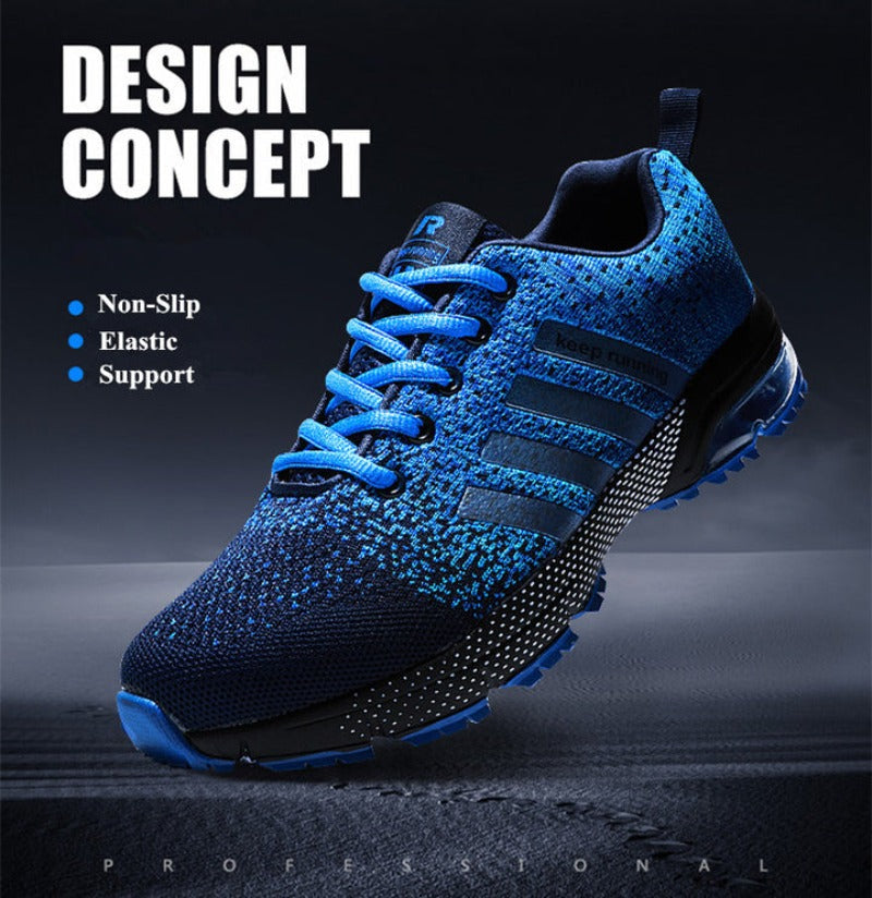 Lightweight AeroFlex men's walking shoes, orthopedic design with breathable upper for support.