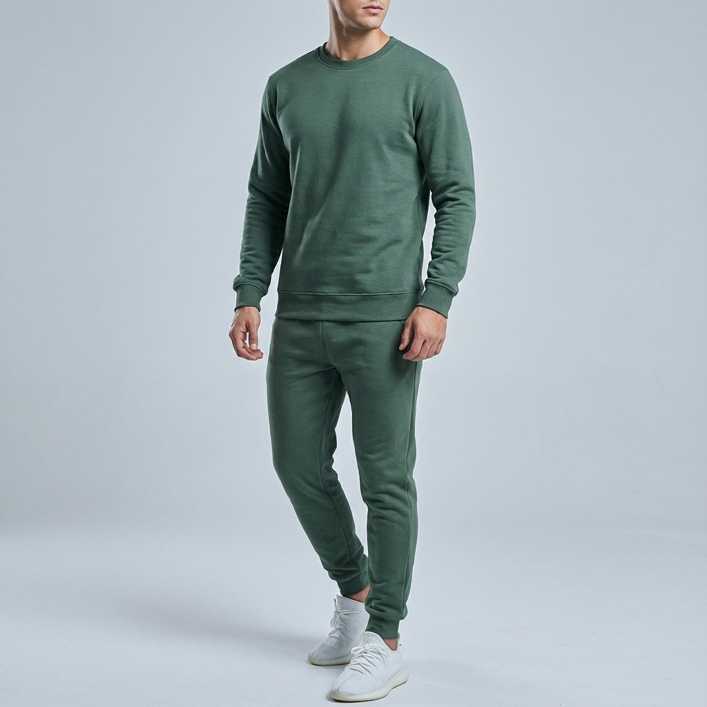 Men's Alfonso full tracksuit, white, stylish sportswear for an active lifestyle and casual fashion.