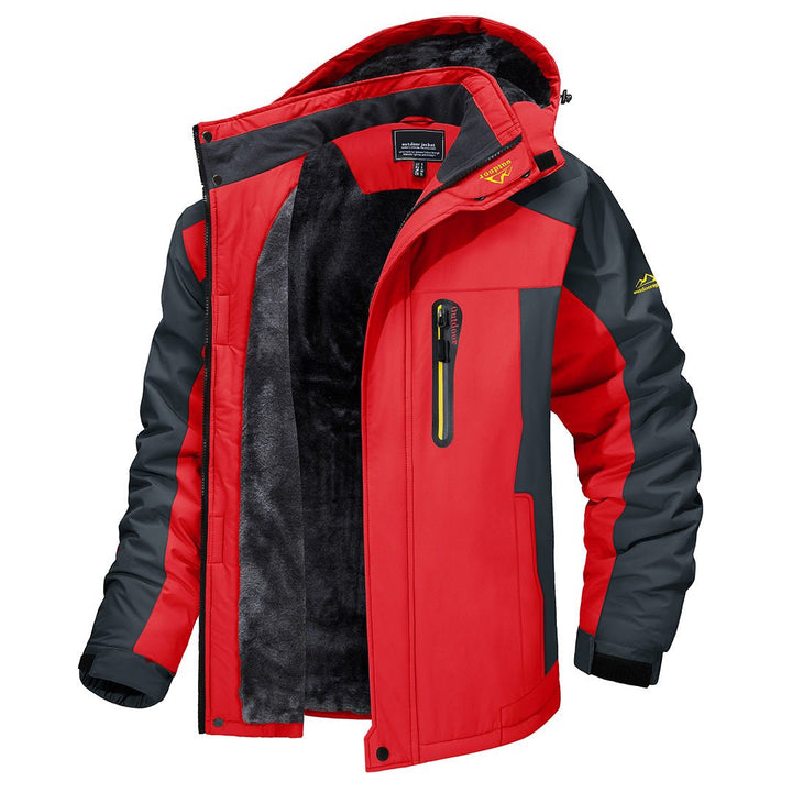 Durable men's all-weather coat, perfect for outdoor adventures, windproof & water-resistant design.