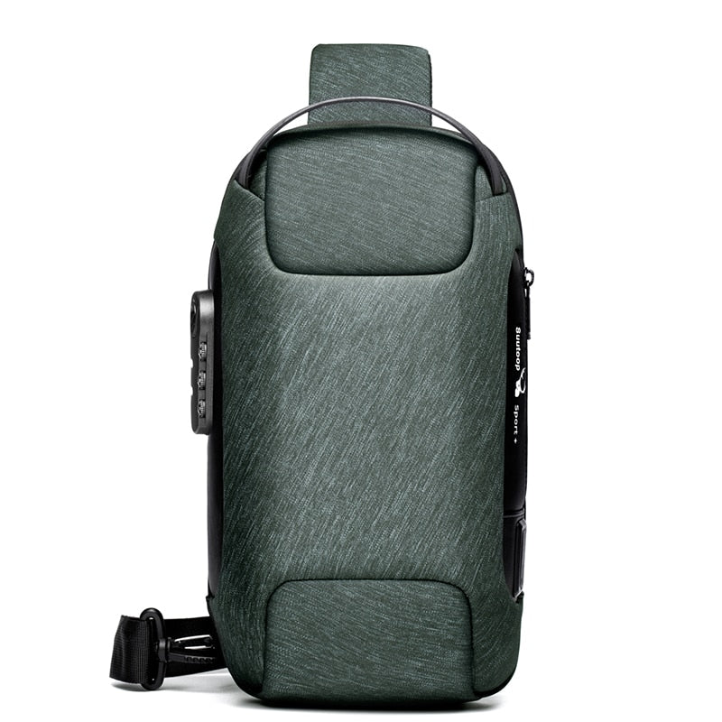 Durable men's anti-theft crossbody bag, water-resistant & secure for daily use.
