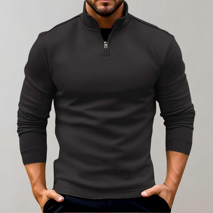 Men's Arlo warm quarter-zip pullover sweater in a versatile casual style.