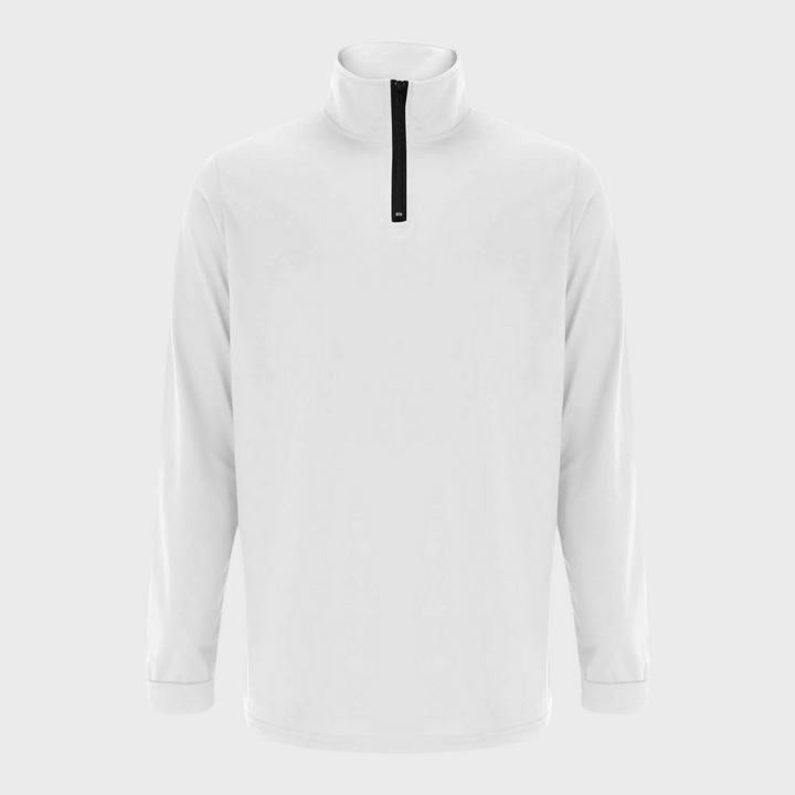 Stylish men's warm quarter-zip sweater, great for layering and casual outings.