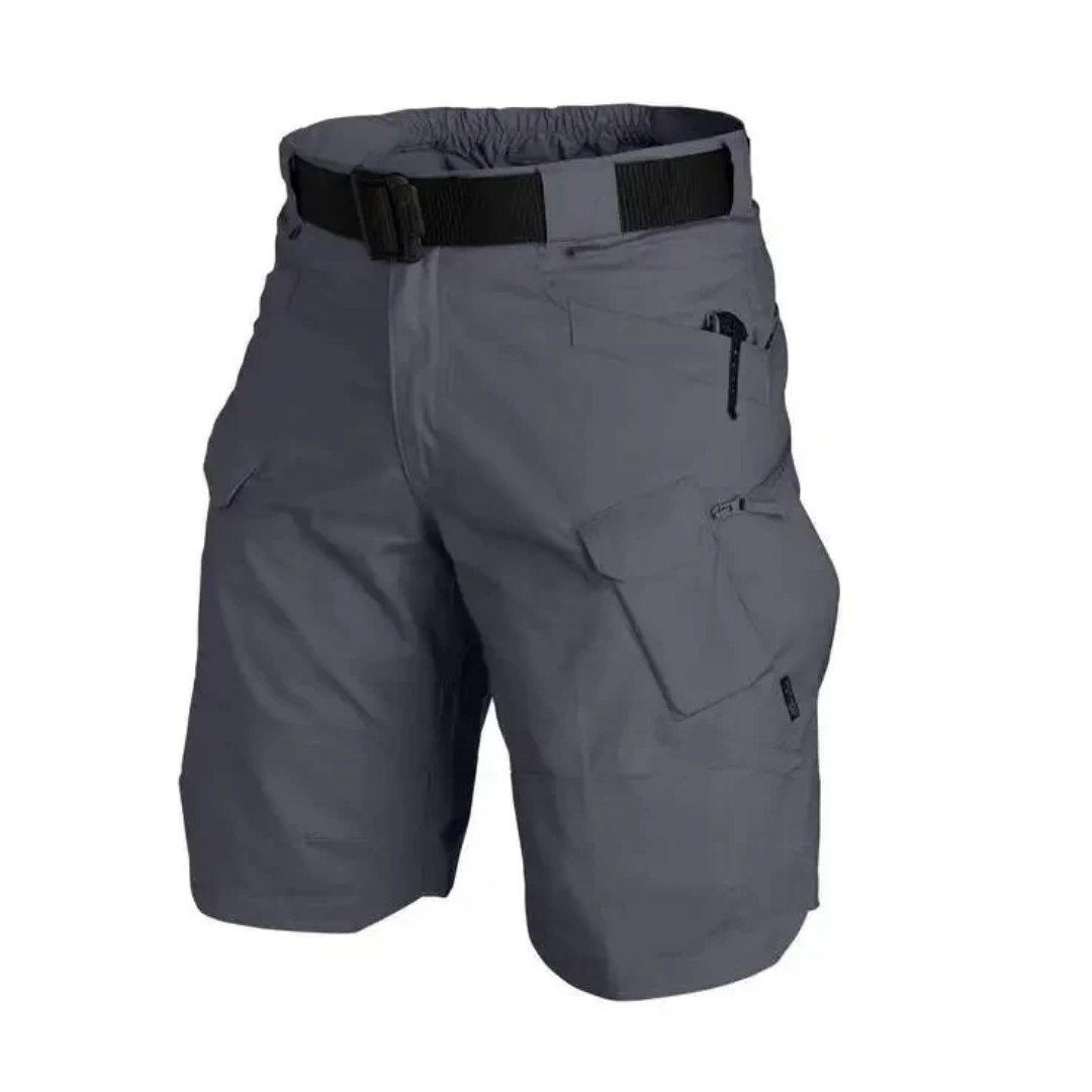 Quick-dry men's utility shorts, essential for summer outdoor & travel adventures.