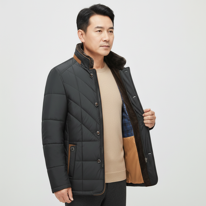 Warm men's winter coat, Benjamin model, offering both style and durability for cold weather