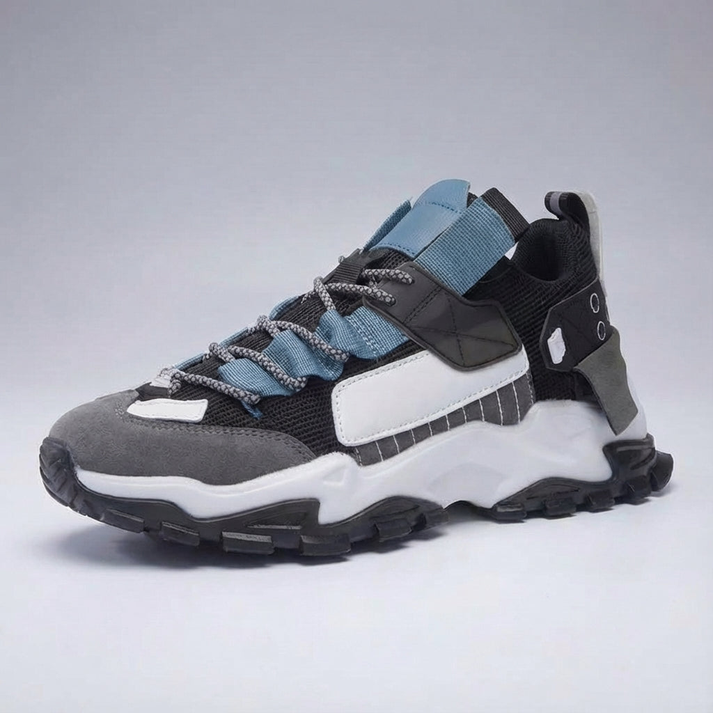 Men's lace-up sports shoes, comfortable and lightweight for daily active wear