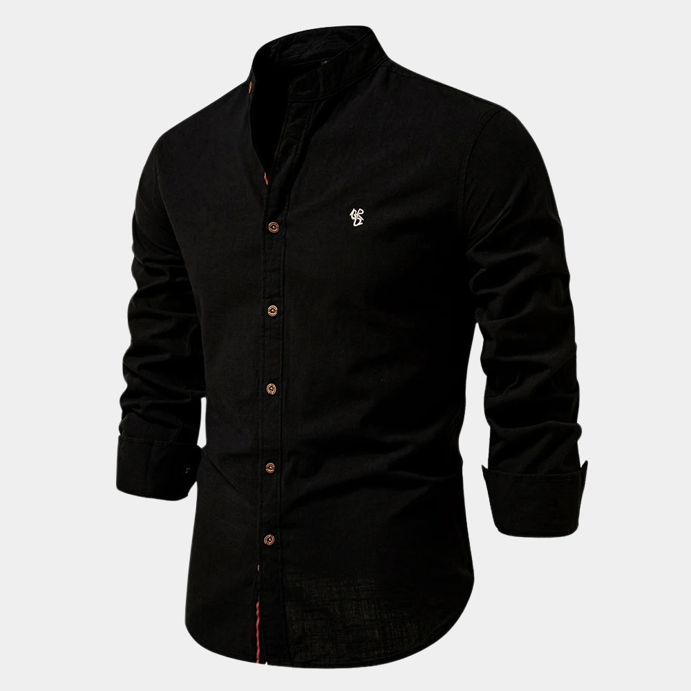 Comfortable men's long-sleeve summer shirt, made from breathable fabric for ultimate comfort in warm weather.