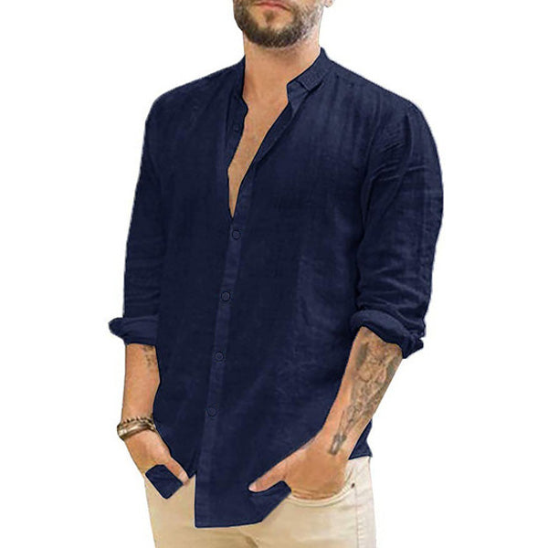 Elias men's cotton summer shirt, a versatile button-up for men's fashion, casual & breathable.