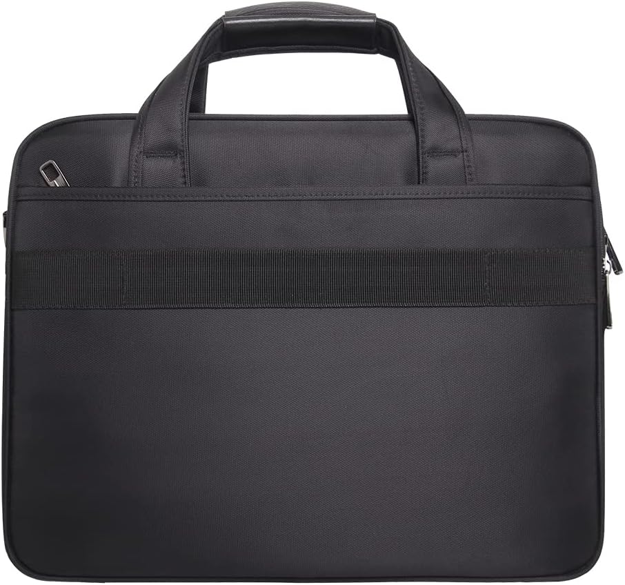 Professional men's canvas laptop briefcase, ideal for business travel and daily commute
