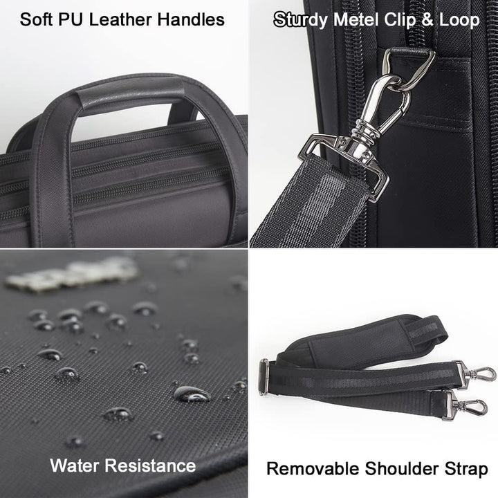 Handheld men's canvas business tote bag, a sturdy and fashionable professional accessory