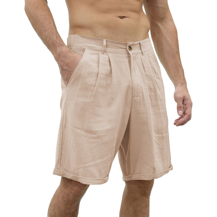 Men's casual leisure shorts with stretch comfort in a relaxed fit, perfect for summer wear and vacation.
