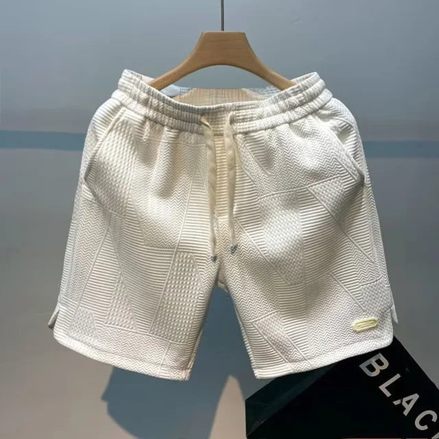 Versatile men's apparel: breathable casual shorts with an elastic waistband for ultimate summer comfort