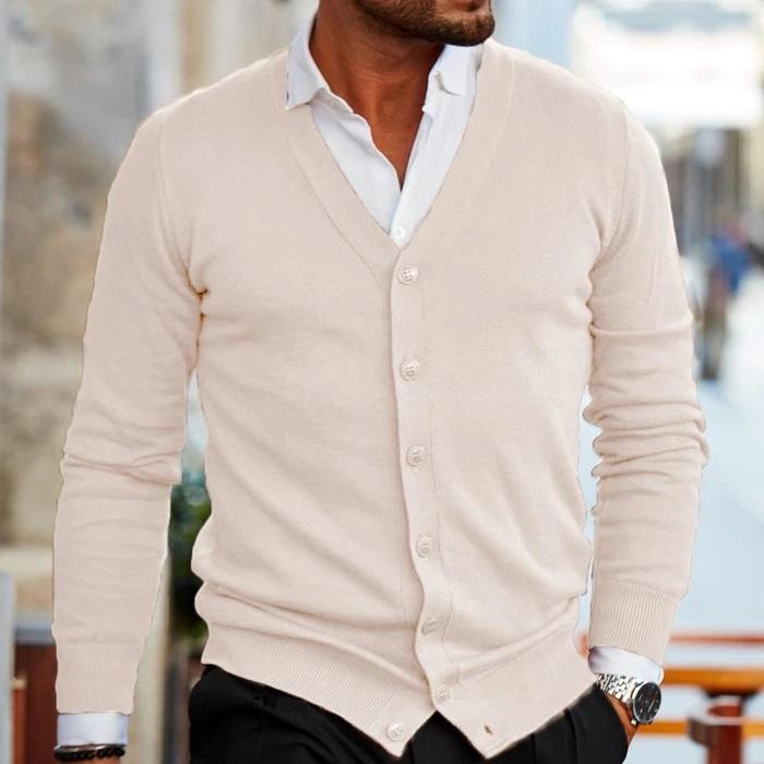 Stylish men's casual vest in dark green, featuring a V-neck design for modern fashion.