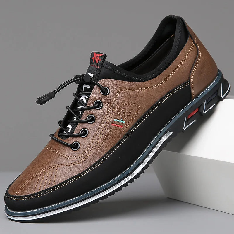 Men's Classic Oxford Dress Shoes, featuring a comfortable design & elegant lace-up style for formal & casual wear.