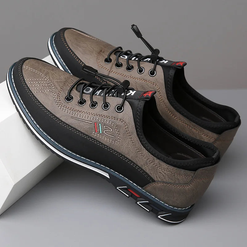 Stylish men's Oxford dress shoes, showcasing their classic design & elegant silhouette, perfect for any formal or business setting.