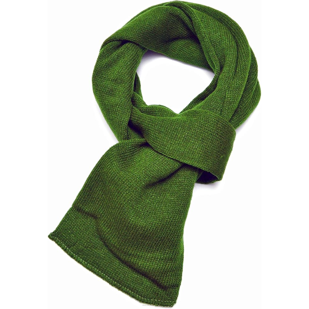 Classic men's knit winter scarf, made with a double layer for superior warmth and durability