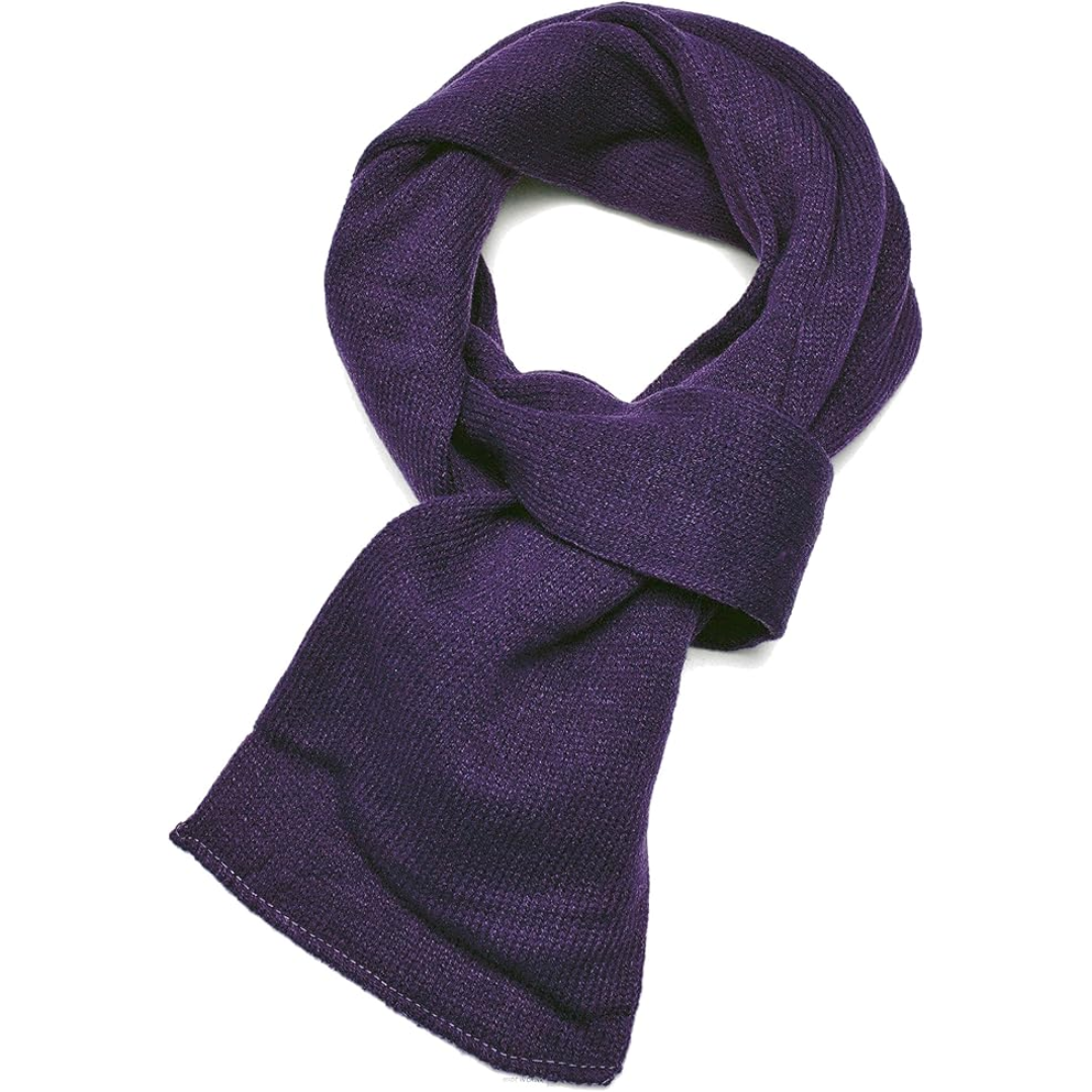 Double layer knit men's winter scarf, essential warm accessory for any man's wardrobe