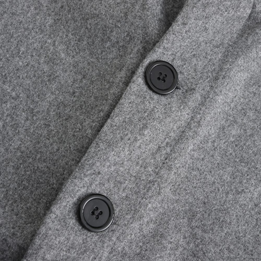 Men's classic long sleeve everyday coat with stylish button closure. Versatile outerwear for modern men's fashion.