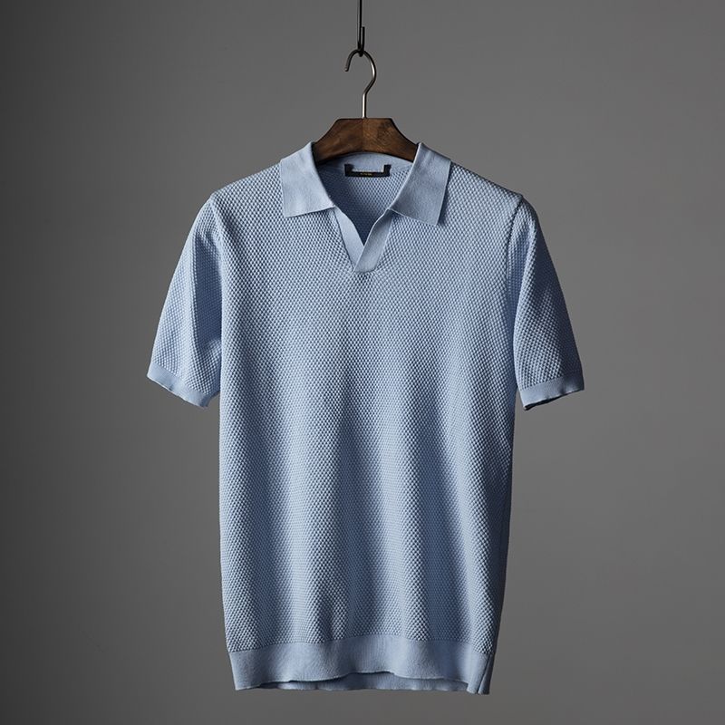 Lightweight men's polo shirt, perfect for summer casual wear. Made from breathable classic cotton.