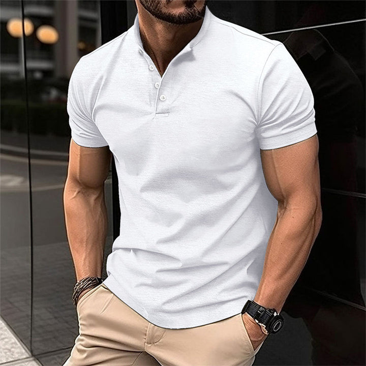 Stylish men's classic fit polo shirt, a versatile short sleeve top for everyday wear & casual fashion.