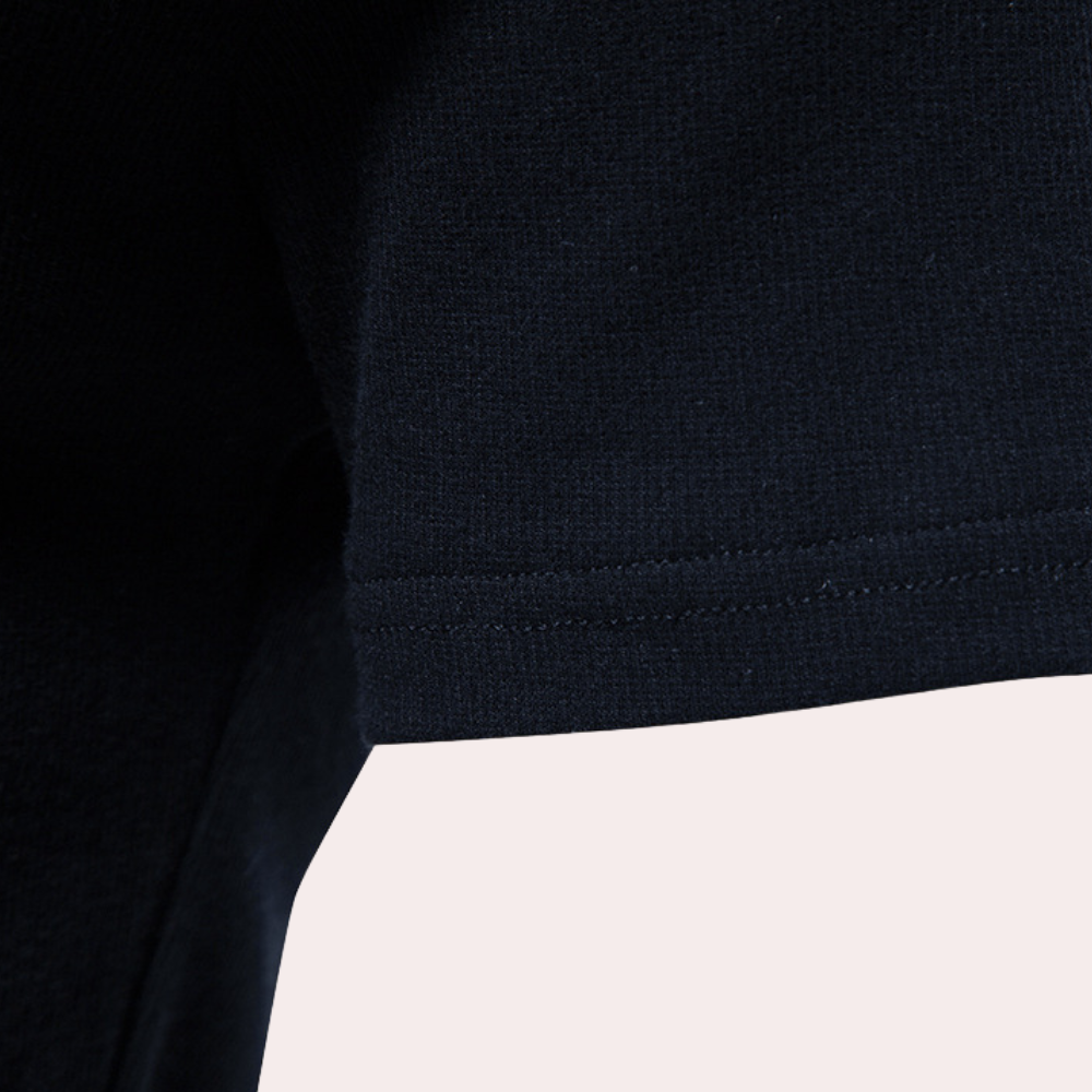 Men's casual short-sleeve polo in soft cotton blend, a wardrobe essential.