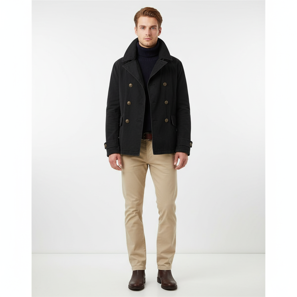 Classic men's transitional jacket 'Jakob', a comfortable and durable outerwear piece for autumn.