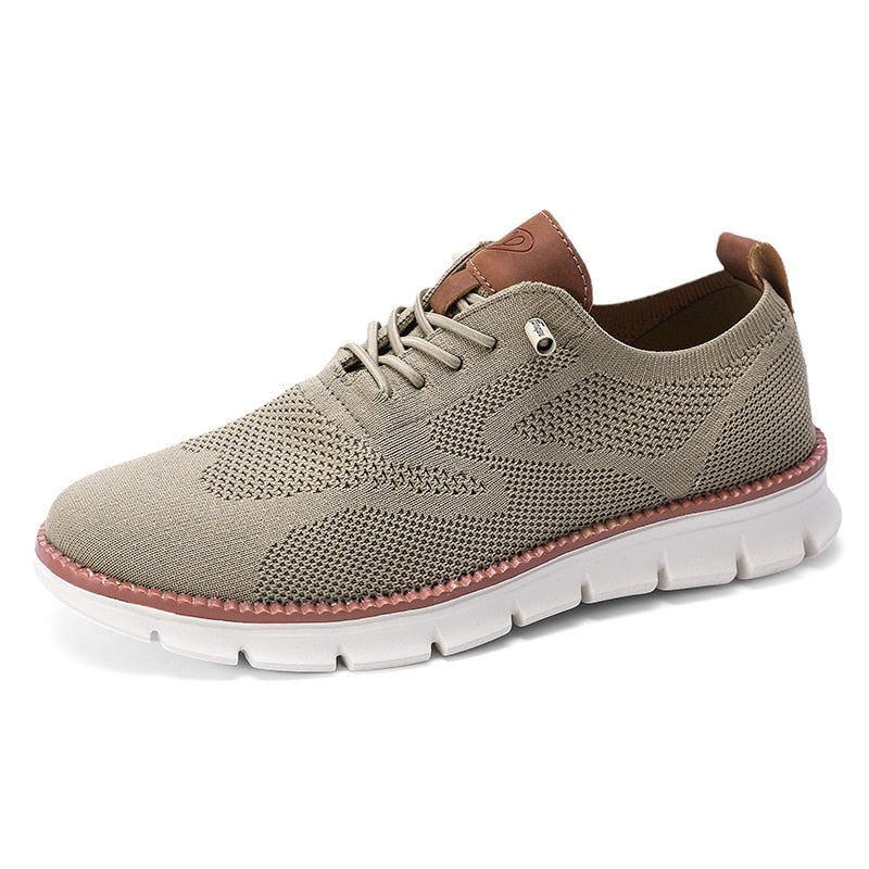 Close-up of Colin men's mesh summer shoes, showing breathable fabric and comfortable design