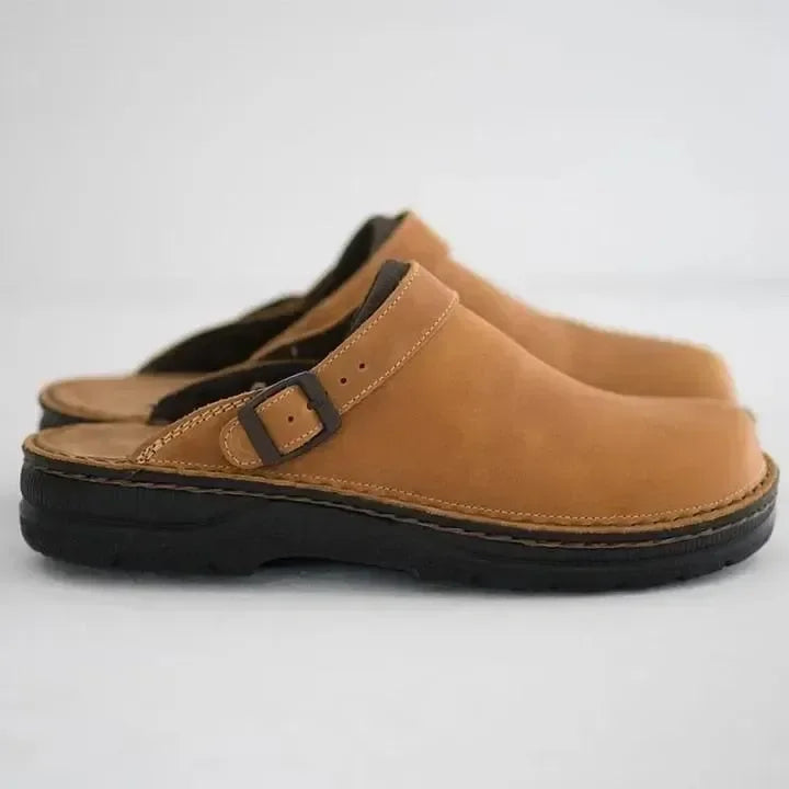 Stylish men's leisure clogs, Lennart, with arch support and a durable profiled sole.